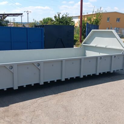 Hákový kontejner Abroll suťový 5000×2350×600 mm, podlaha 5 mm – JM20